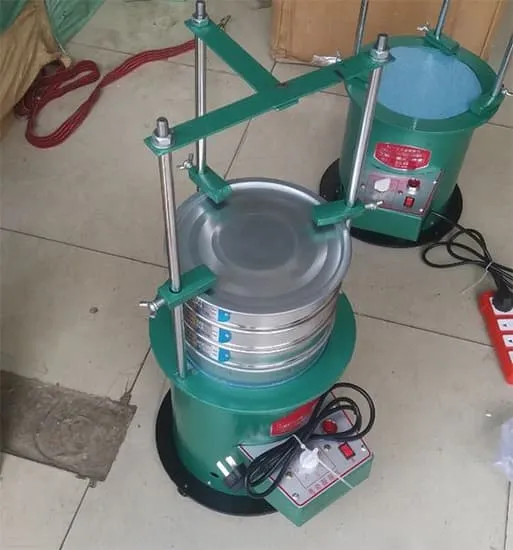 آزمایش دانه بندی روش خشک