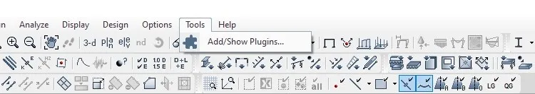 منوی Tools در نرم افزار ETABS