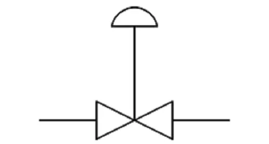 نماد عملگر پنوماتیکی