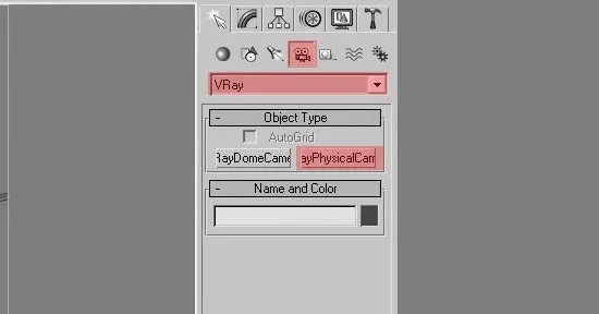 اضافه کردن دوربین فیزیکی در 3d max