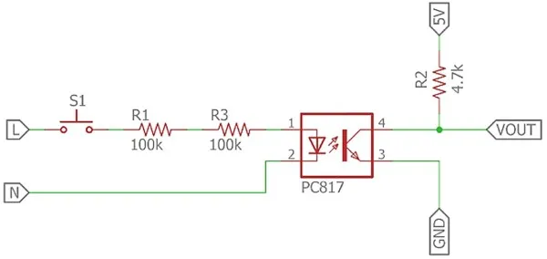 تشخیص ولتاژ AC با اپتوایزولاتور