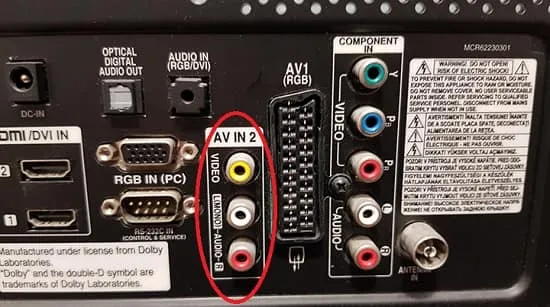 پورت AV تلویزیون