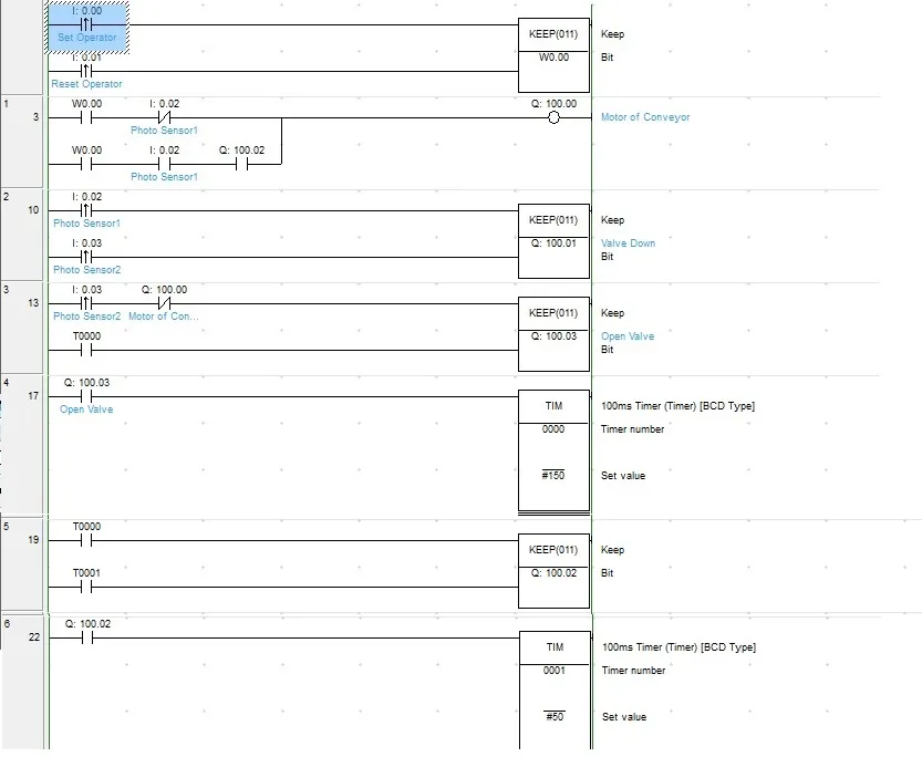 تایمر صنعتی در PLC برای شیر