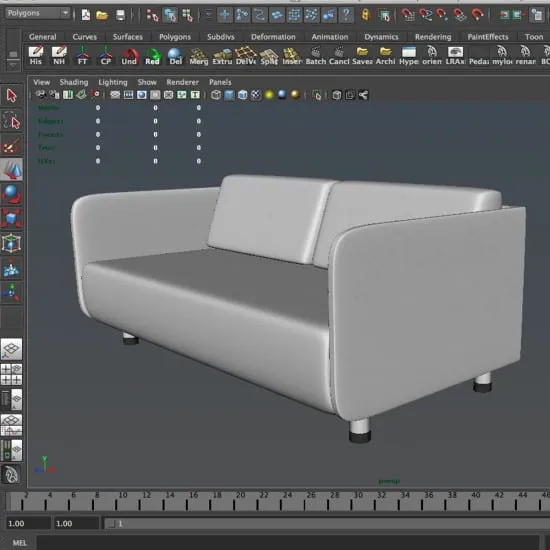طراحی مبلمان و تجهیزات دیگر با 3ds max