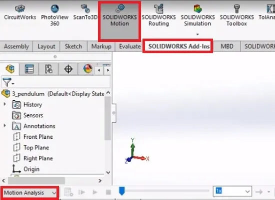 بخش Motion Analysis در موشن استادی سالیدورک