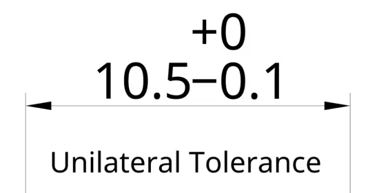 تلرانس یک طرفه