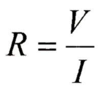 فرمول مقاومت از قانون اهم