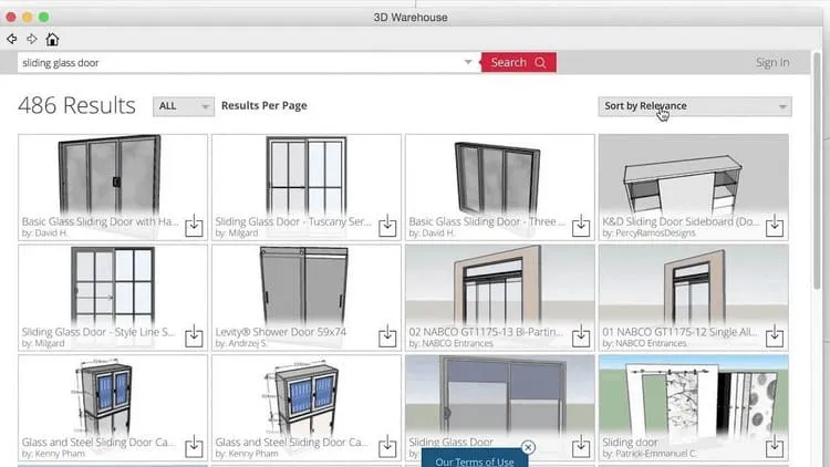 افزونه 3D Warehouse