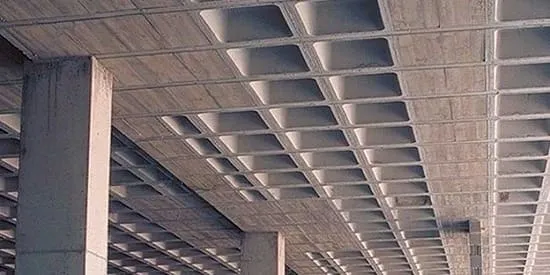 سقف وافل در ساختمان چند طبقه