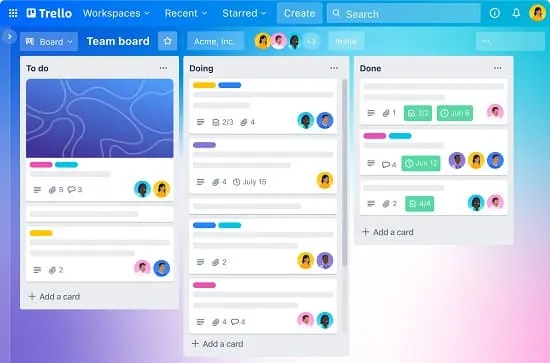 نرم افزار Trello