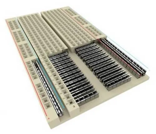 ساختار داخلی breadboard