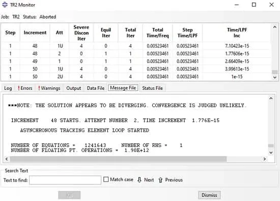 خطای The Solution Appears to be Diverging