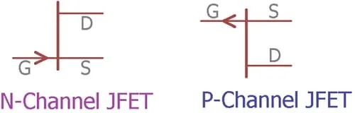 شماتیک مدار jfet