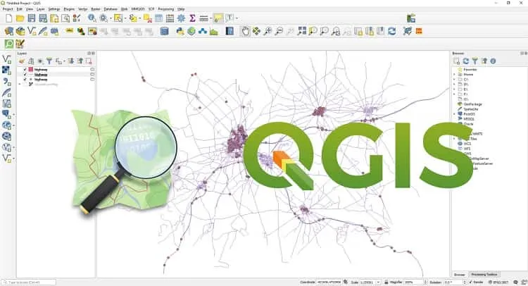 نرم افزار QGIS 3 از نرم افزارهای GIS