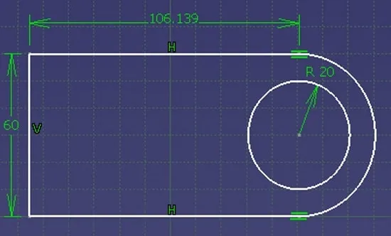قید گذاری در کتیا با استفاده از نوار ابزار Constraints
