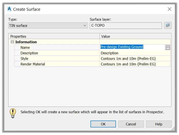Create Surface