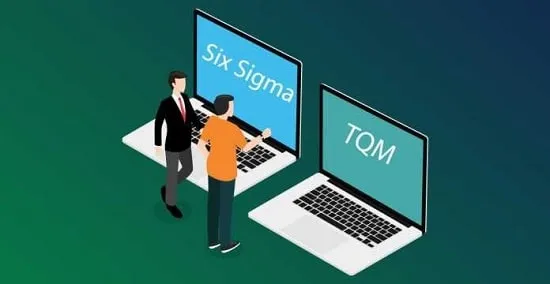 مقایسه TQM و شش سیگما از منظر تفاوت‌ها