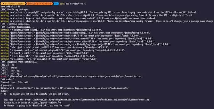 مشکلات نصب Node.js
