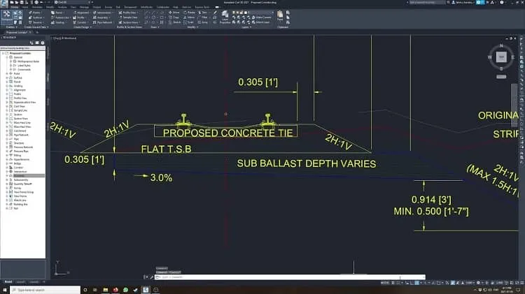 تعریف مونتاژ (Assembly) و اجزای عرضی مسیر ریلی