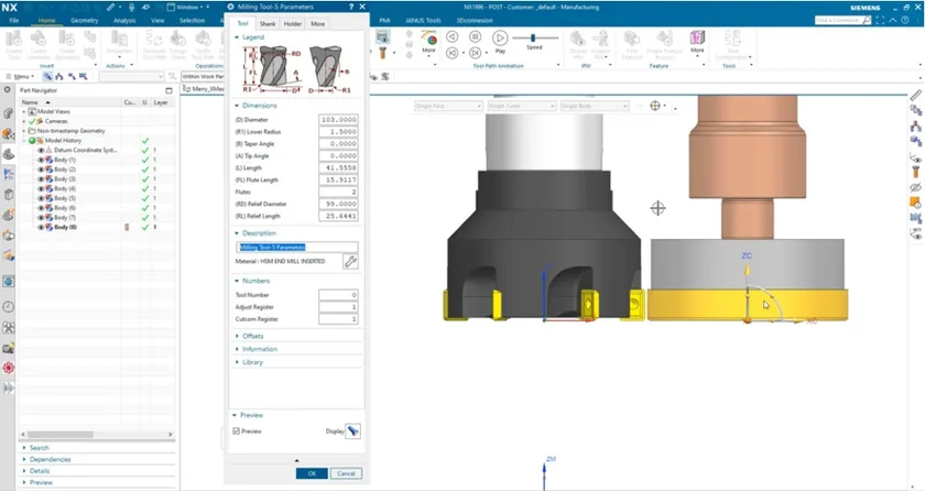 ساخت ابزار با Siemens NX CAM