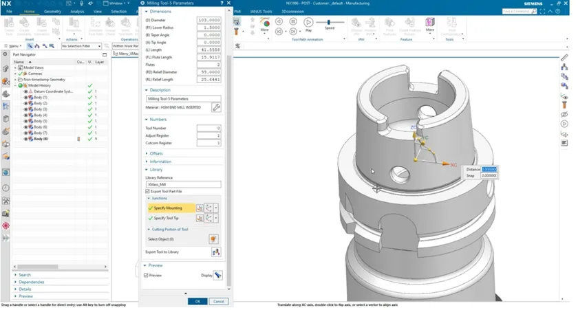 ساخت ابزار با Siemens NX CAM