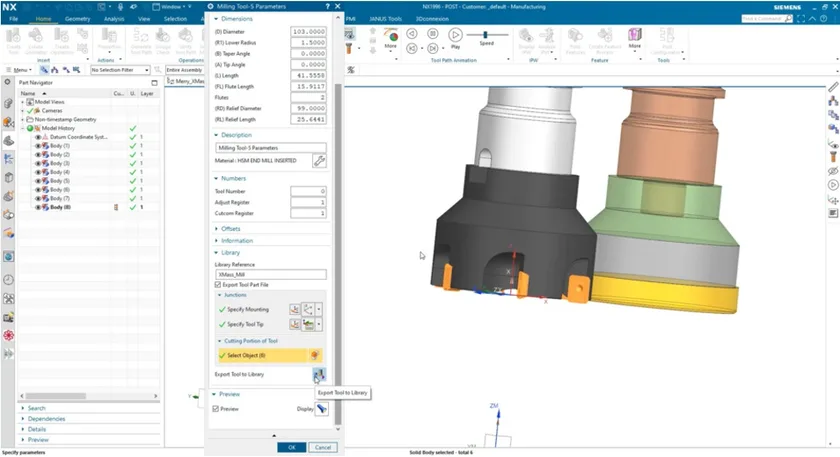 ساخت ابزار با Siemens NX CAM