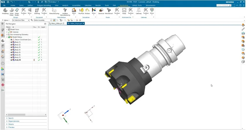 ساخت ابزار با Siemens NX CAM