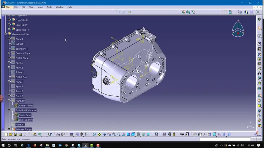 میانبرهای محیط Part Design