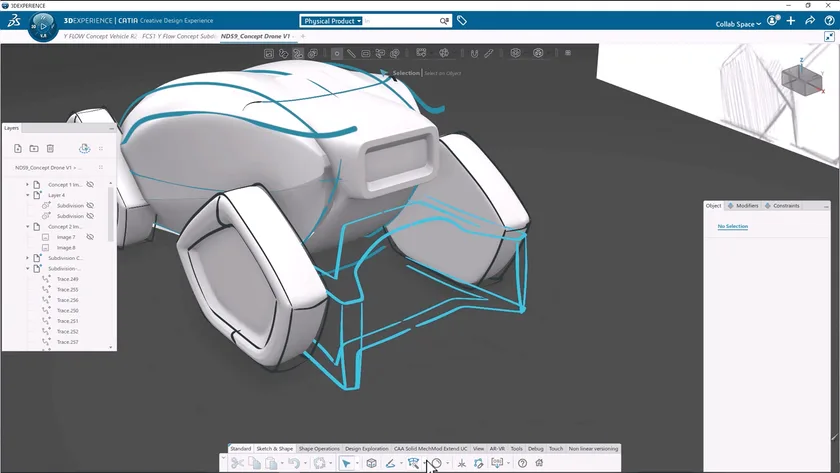 میانبرهای محیط Surface Design