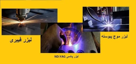 انواع جوشکاری لیزری