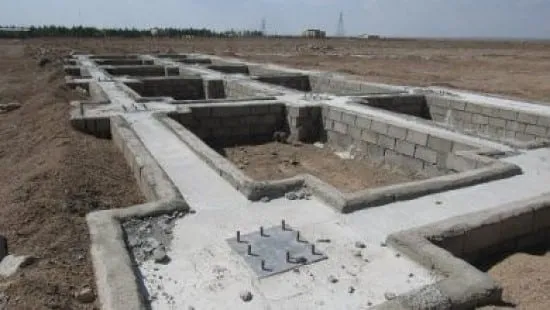 فونداسیون کم عمق دیواری