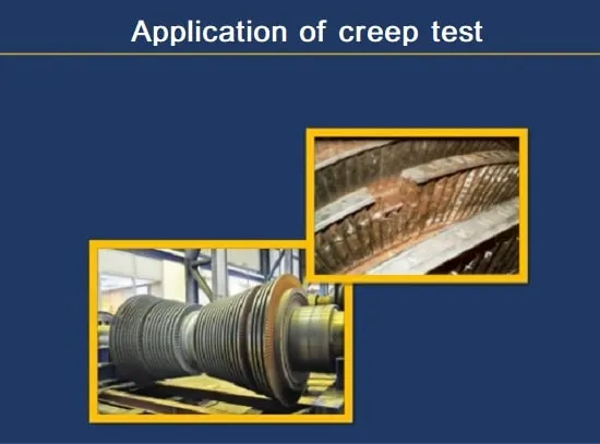 کاربرد Creep test
