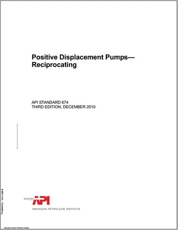استاندارد پمپ API 674