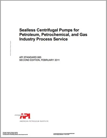 استاندارد پمپ API 685