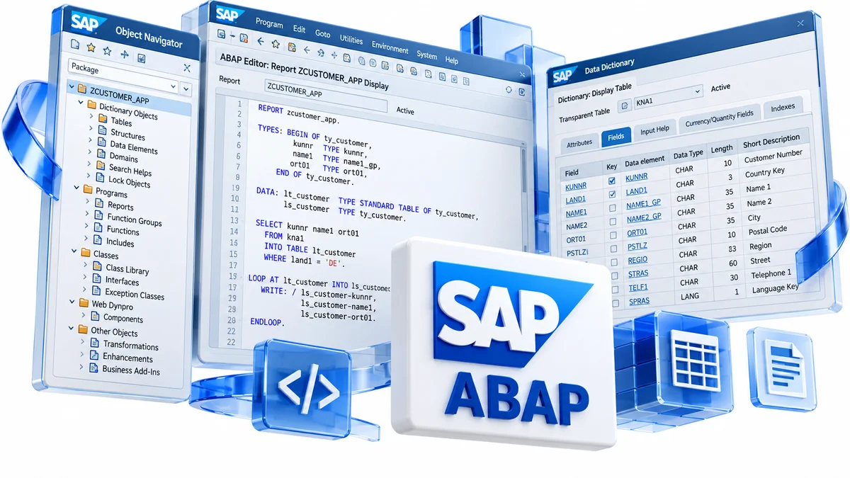 تصویر نرمافزار Advanced business application programming ABAP