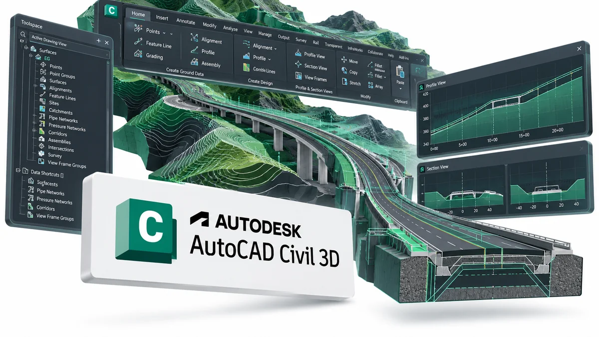 تصویر نرمافزار Autodesk AutoCAD Civil 3D