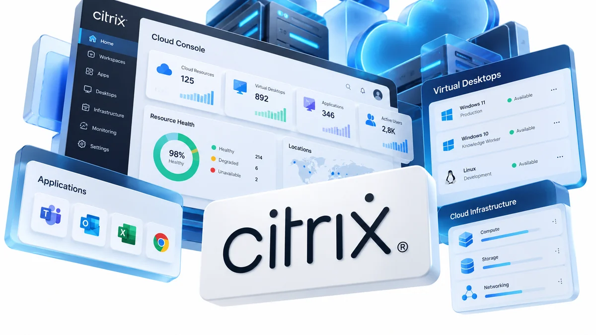 تصویر نرمافزار Citrix cloud computing software