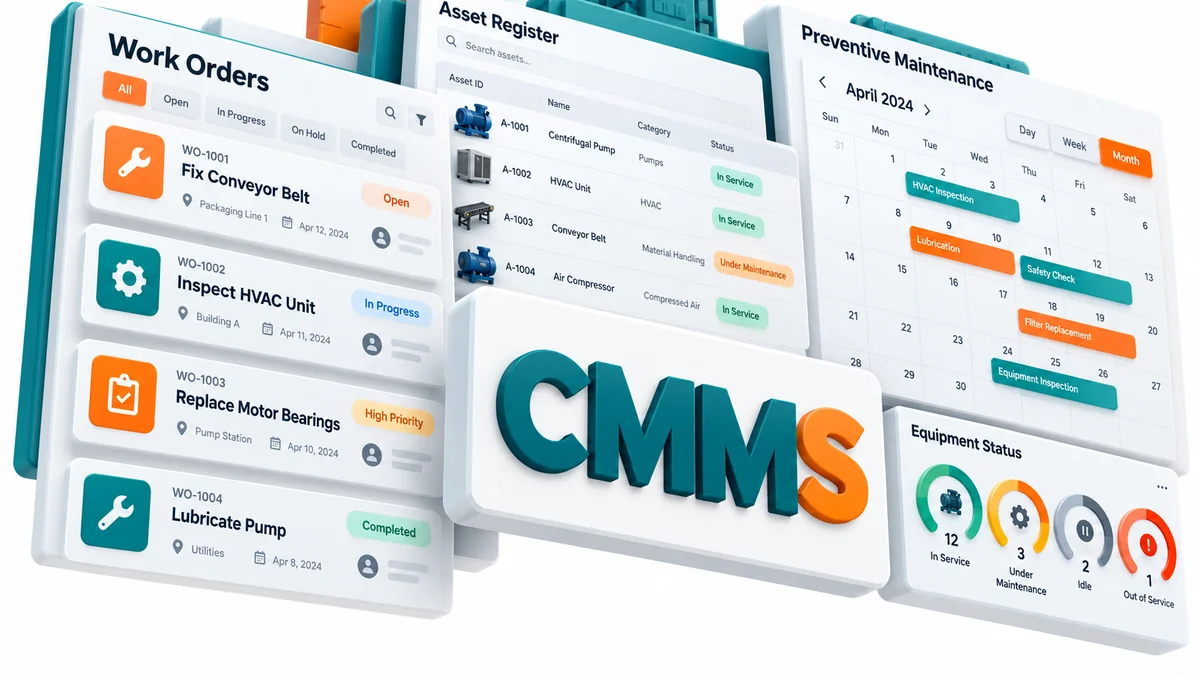 تصویر نرمافزار Computerized maintenance management system CMMS