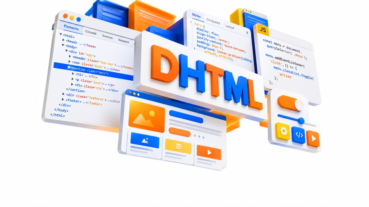 تصویر نرمافزار Dynamic hypertext markup language DHTML