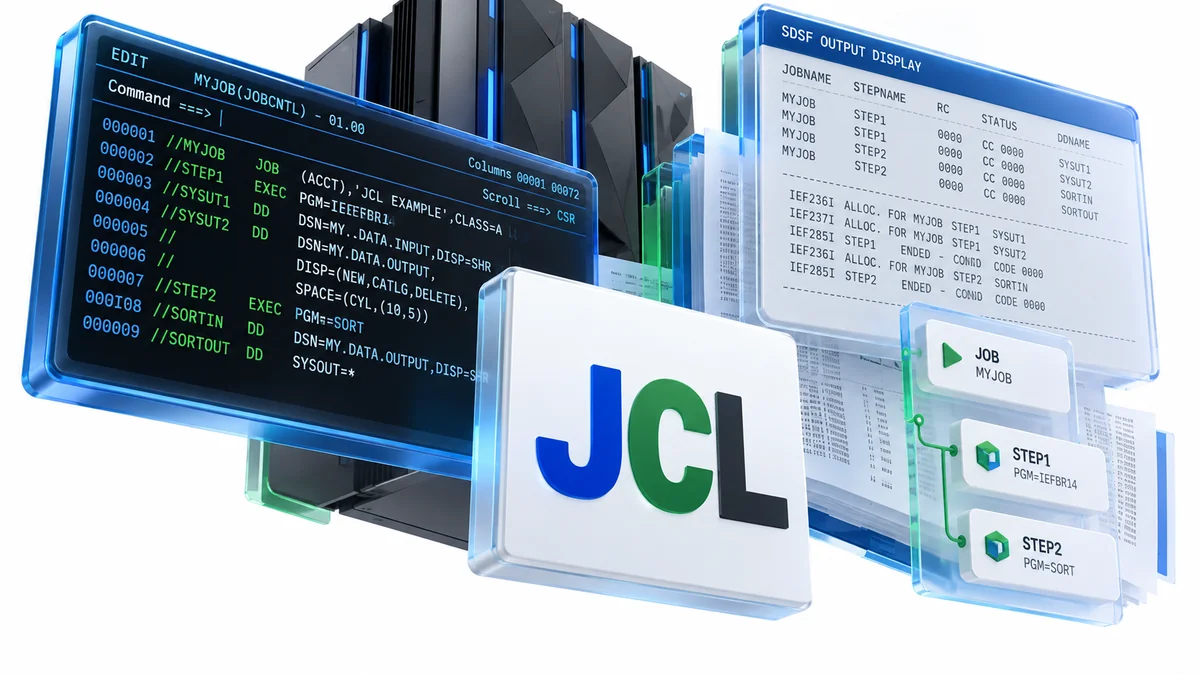 تصویر نرمافزار Job control language JCL