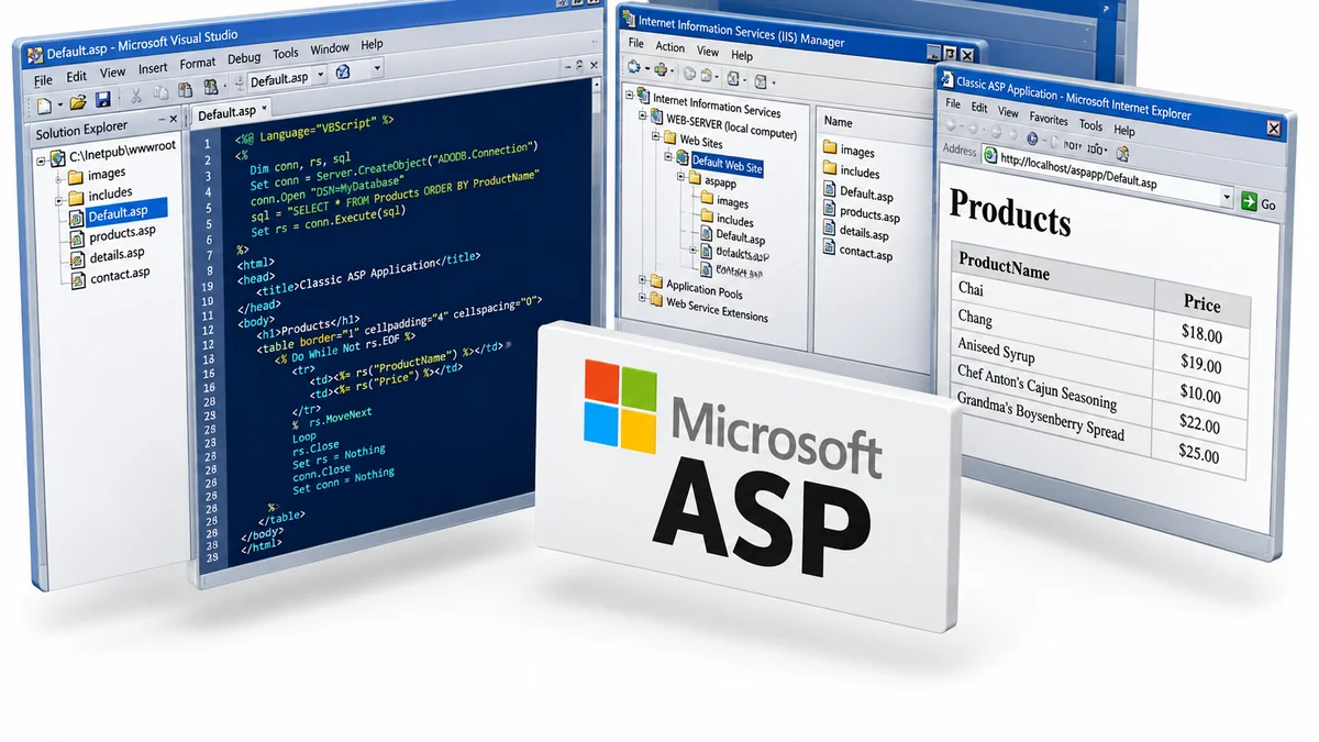 تصویر نرمافزار Microsoft Active Server Pages ASP