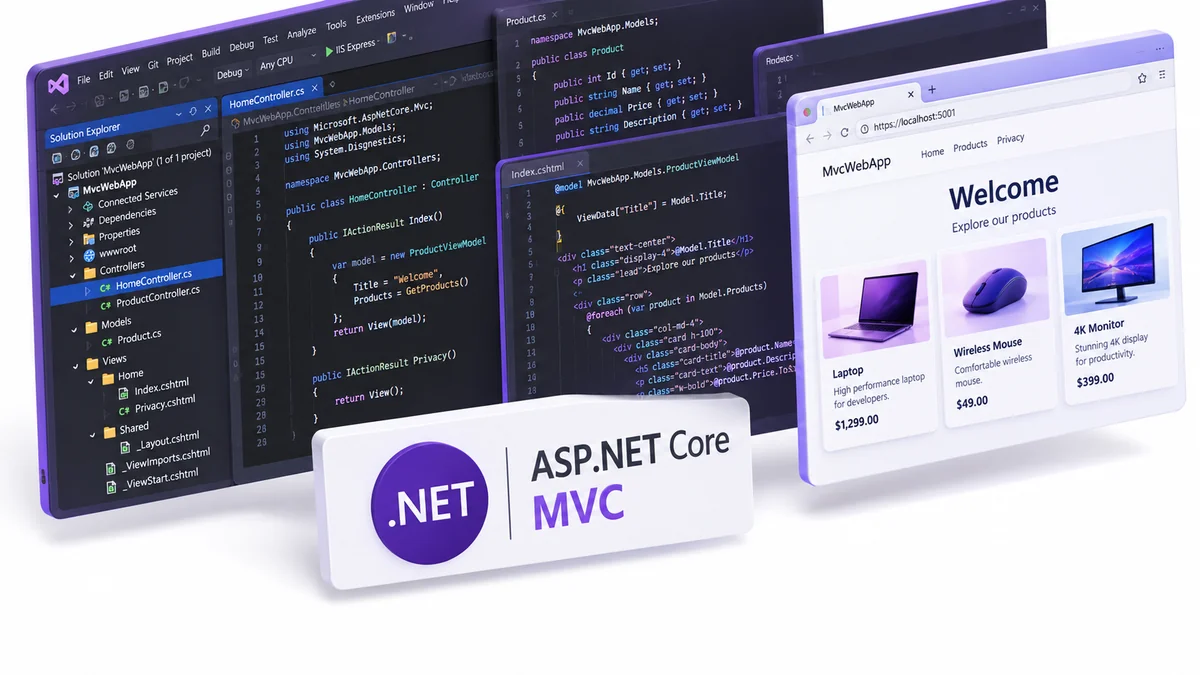 تصویر نرمافزار Microsoft ASP.NET Core MVC