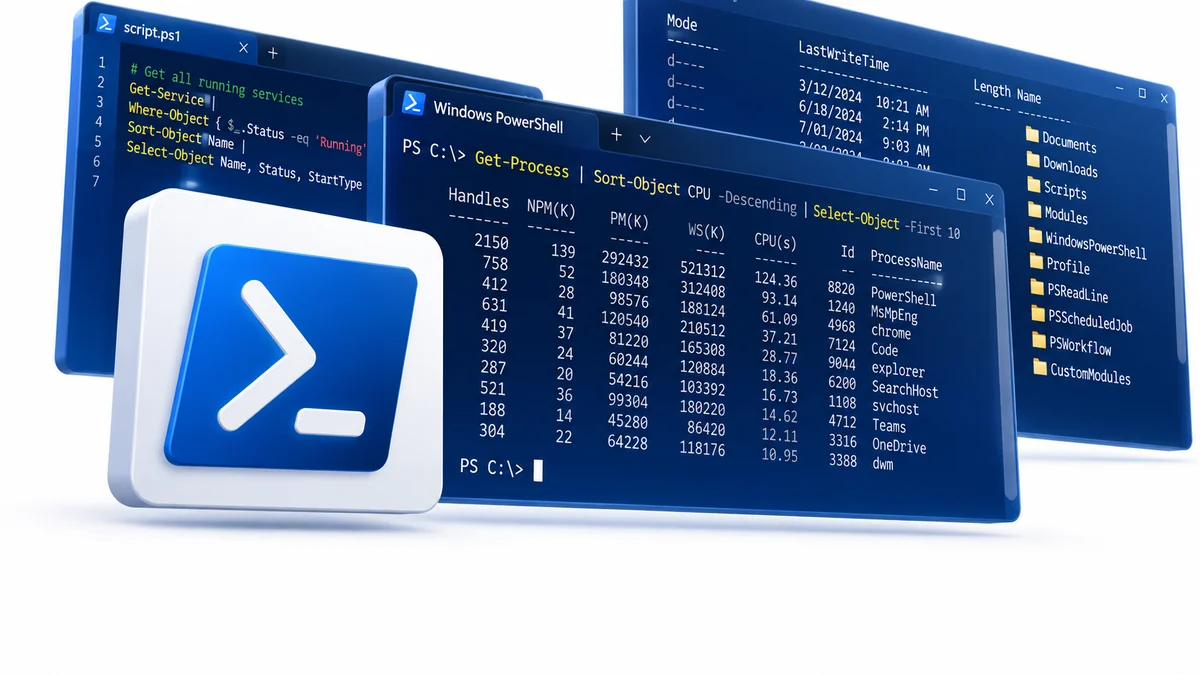 تصویر نرمافزار Microsoft PowerShell