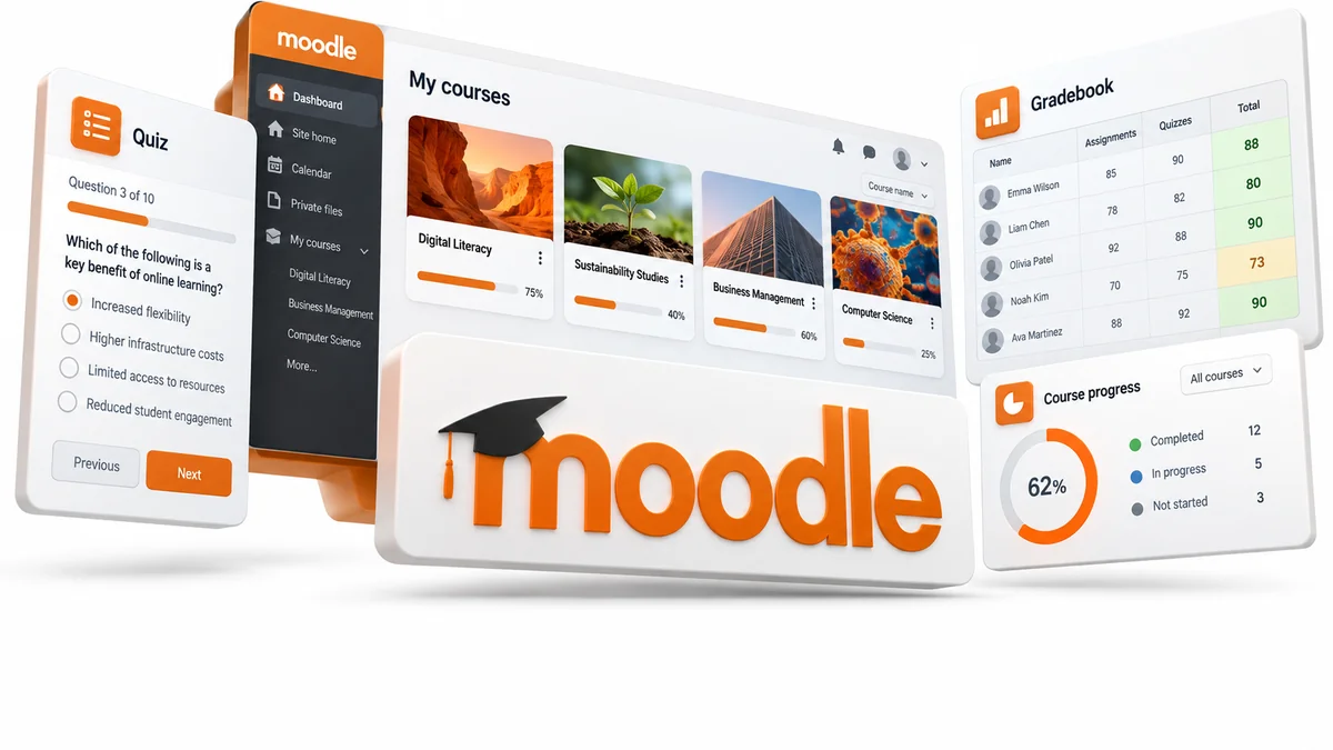 تصویر نرمافزار Moodle