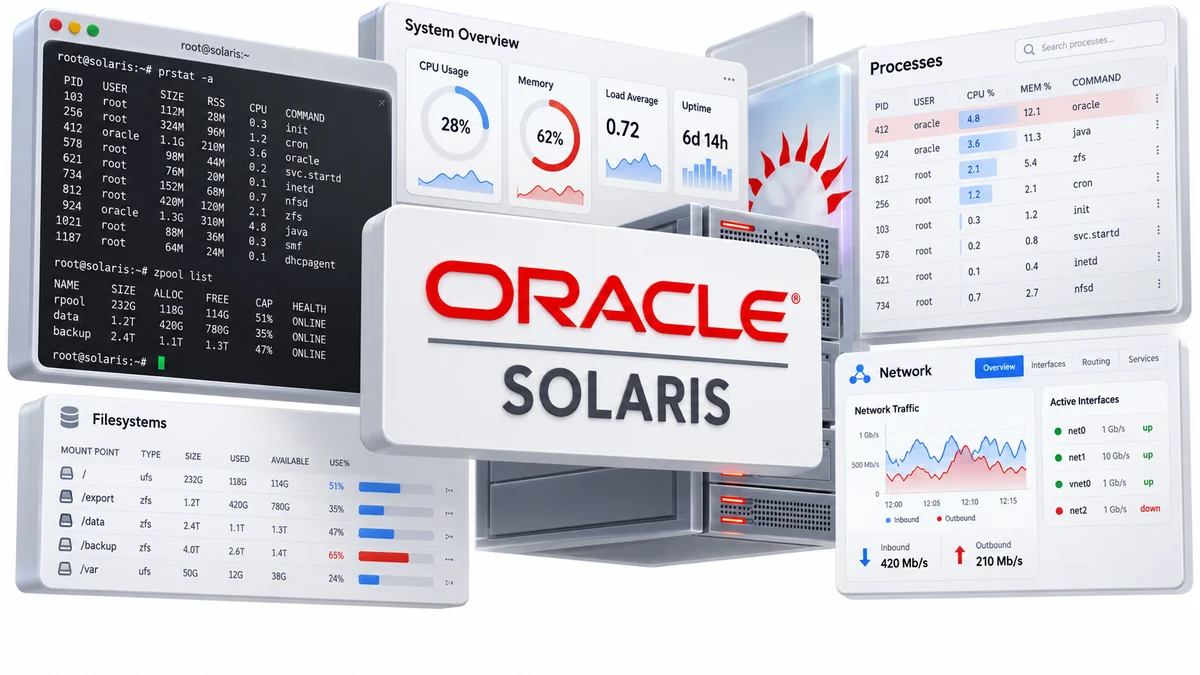 تصویر نرمافزار Oracle Solaris