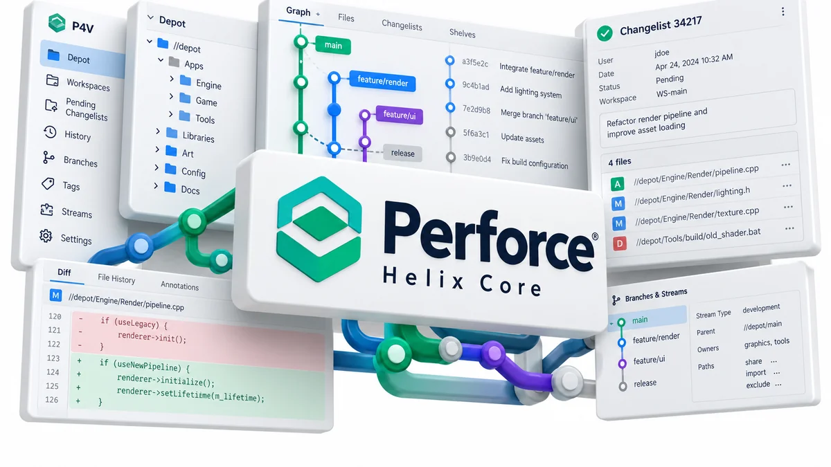 تصویر نرمافزار Perforce Helix software