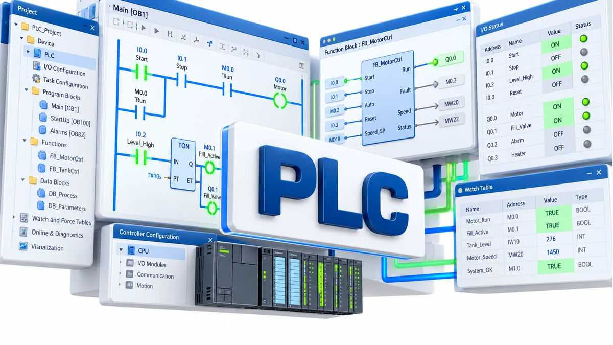 تصویر نرمافزار Programmable logic controller PLC software