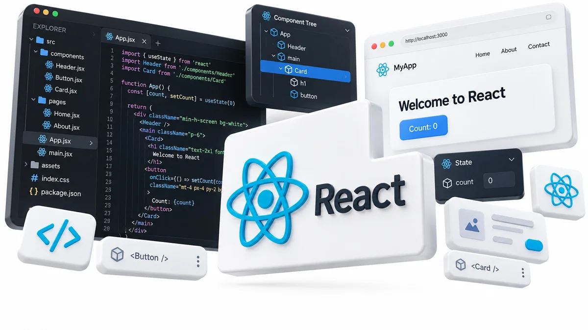 تصویر نرمافزار React