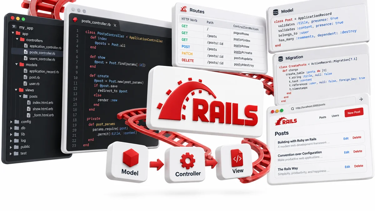 تصویر نرمافزار Ruby on Rails