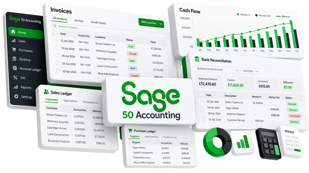 تصویر نرمافزار Sage 50 Accounting